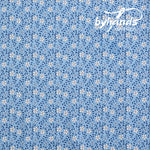 Feedsack Style Fabric - Byhands Cosmos Feedsack Color Printed Fabric - Blue (FL04-015)
